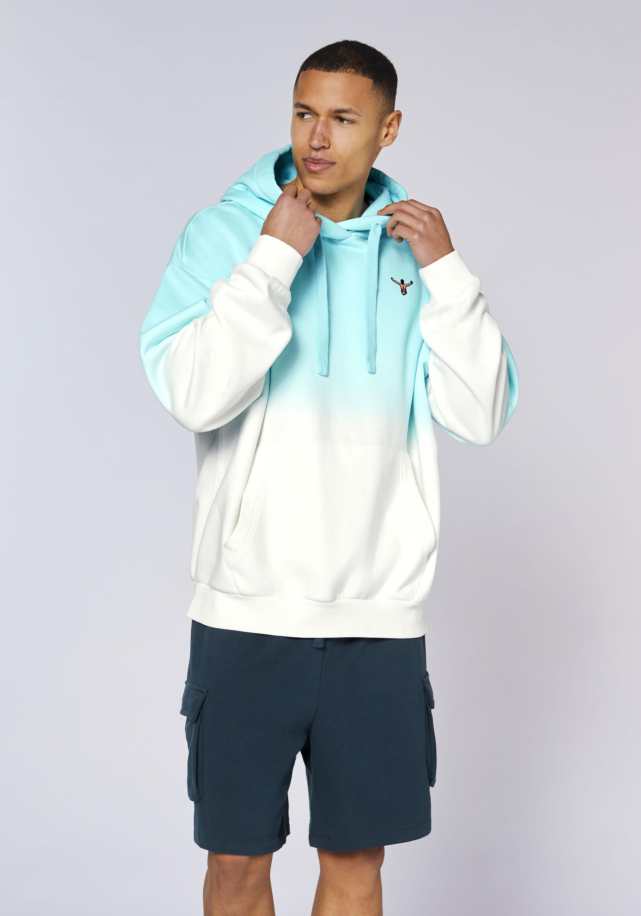 Kapuzensweatshirt mit Farbverlauf 3/7