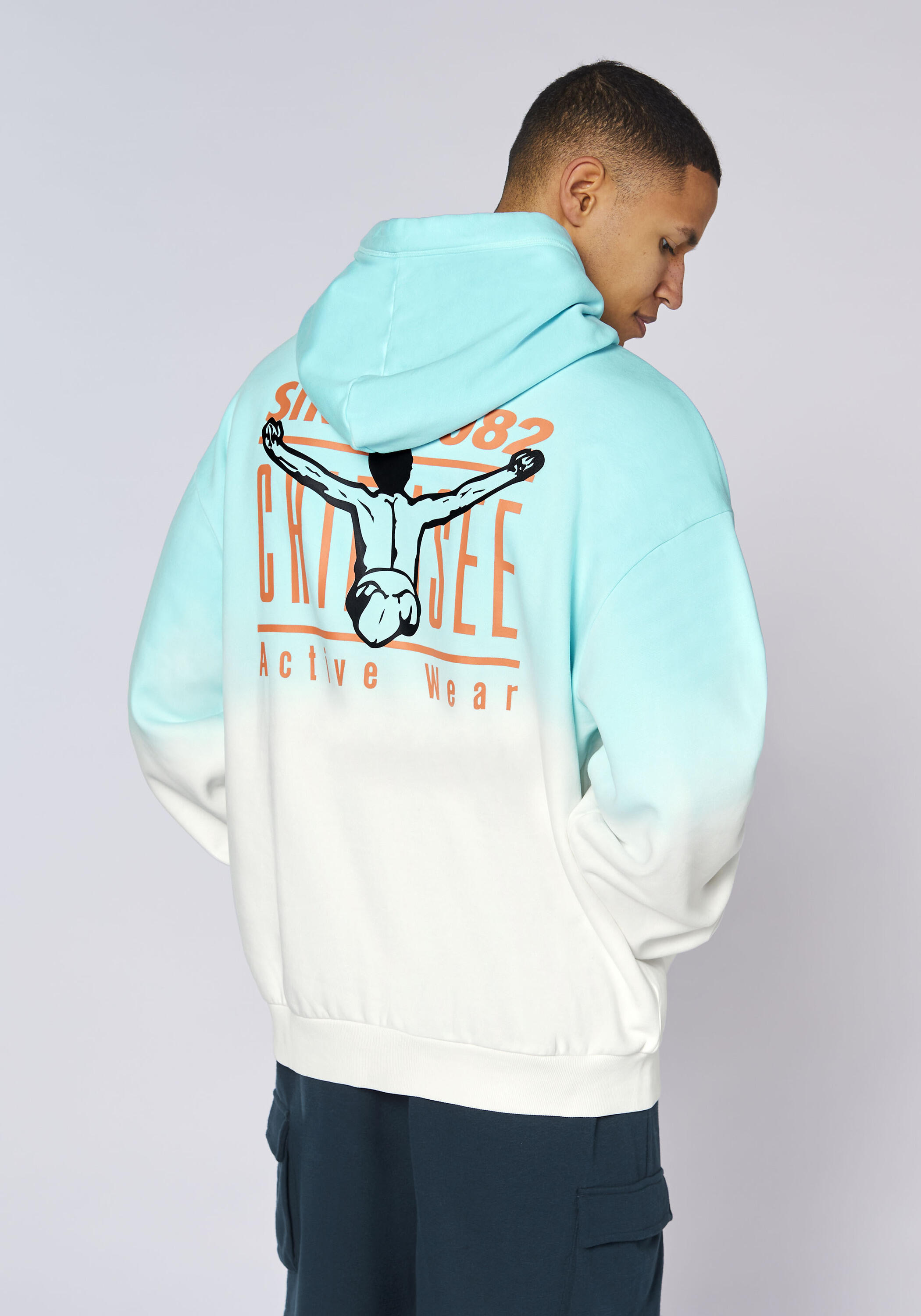 Kapuzensweatshirt mit Farbverlauf 4/7