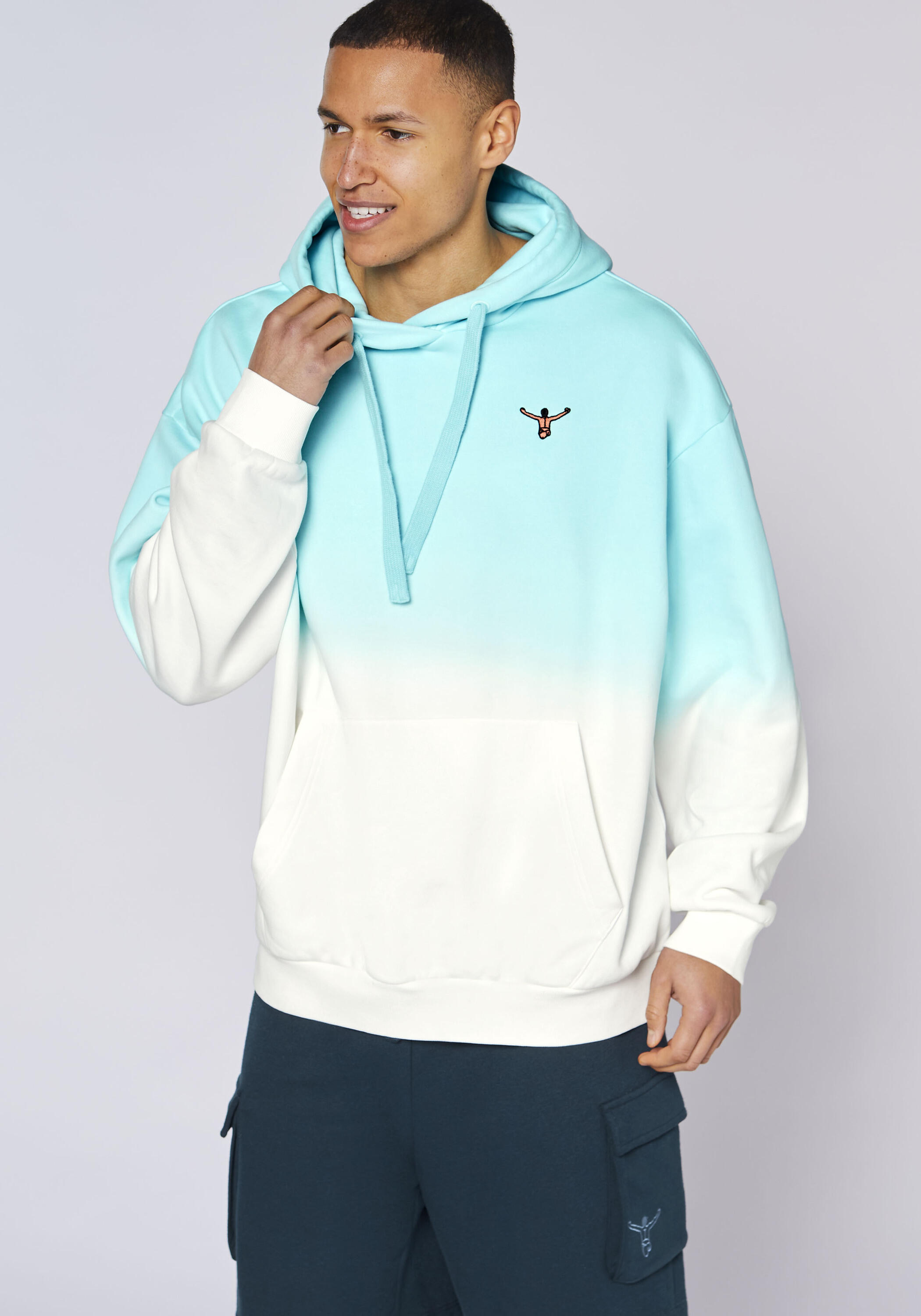 Kapuzensweatshirt mit Farbverlauf 6/7