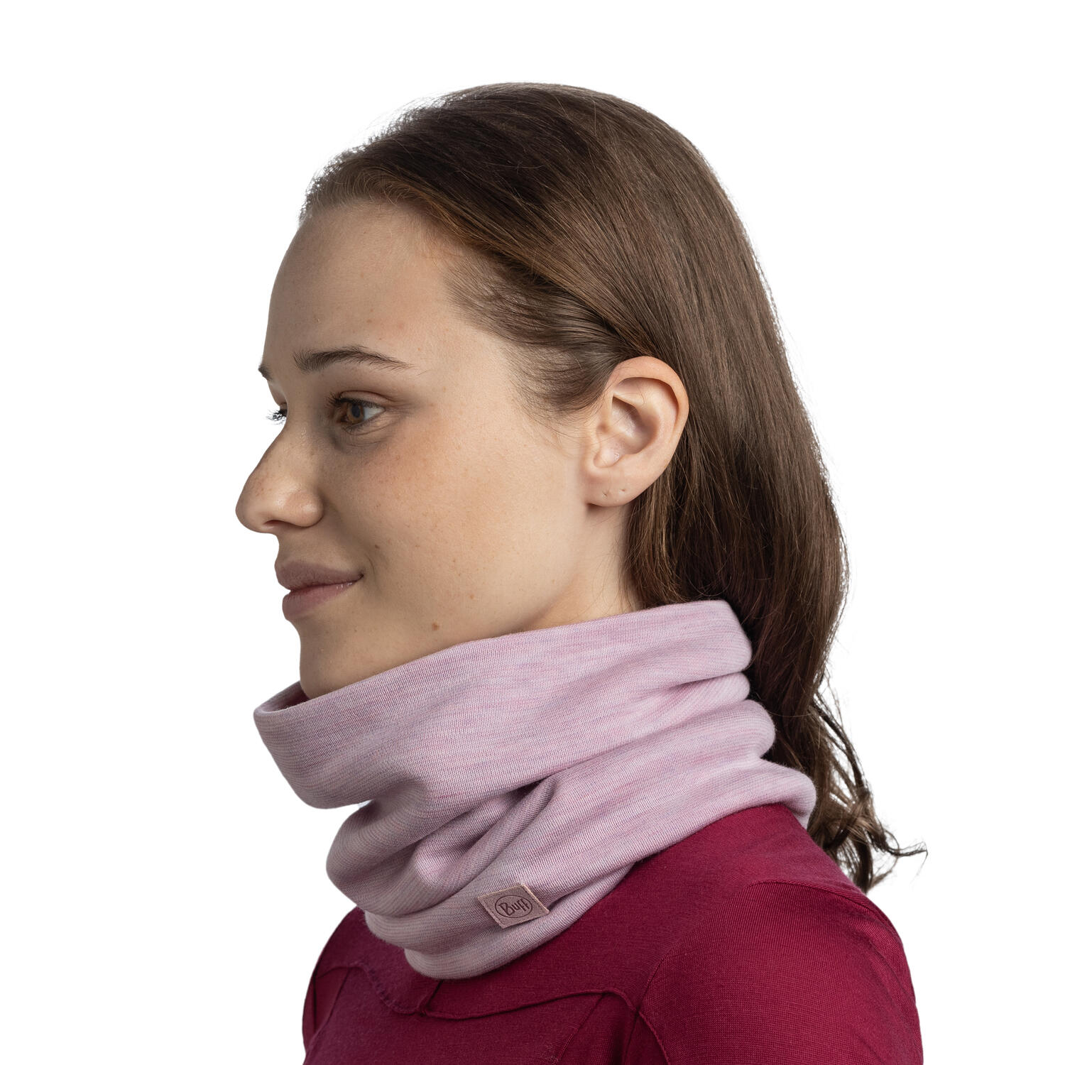Braga de cuello Merino Heavyweight Unisex Buff Rosa 6/7