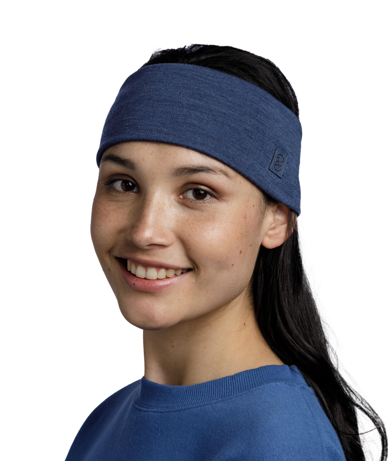 Cinta Merino Heavyweight Unisex Buff Azul oscuro 2/6