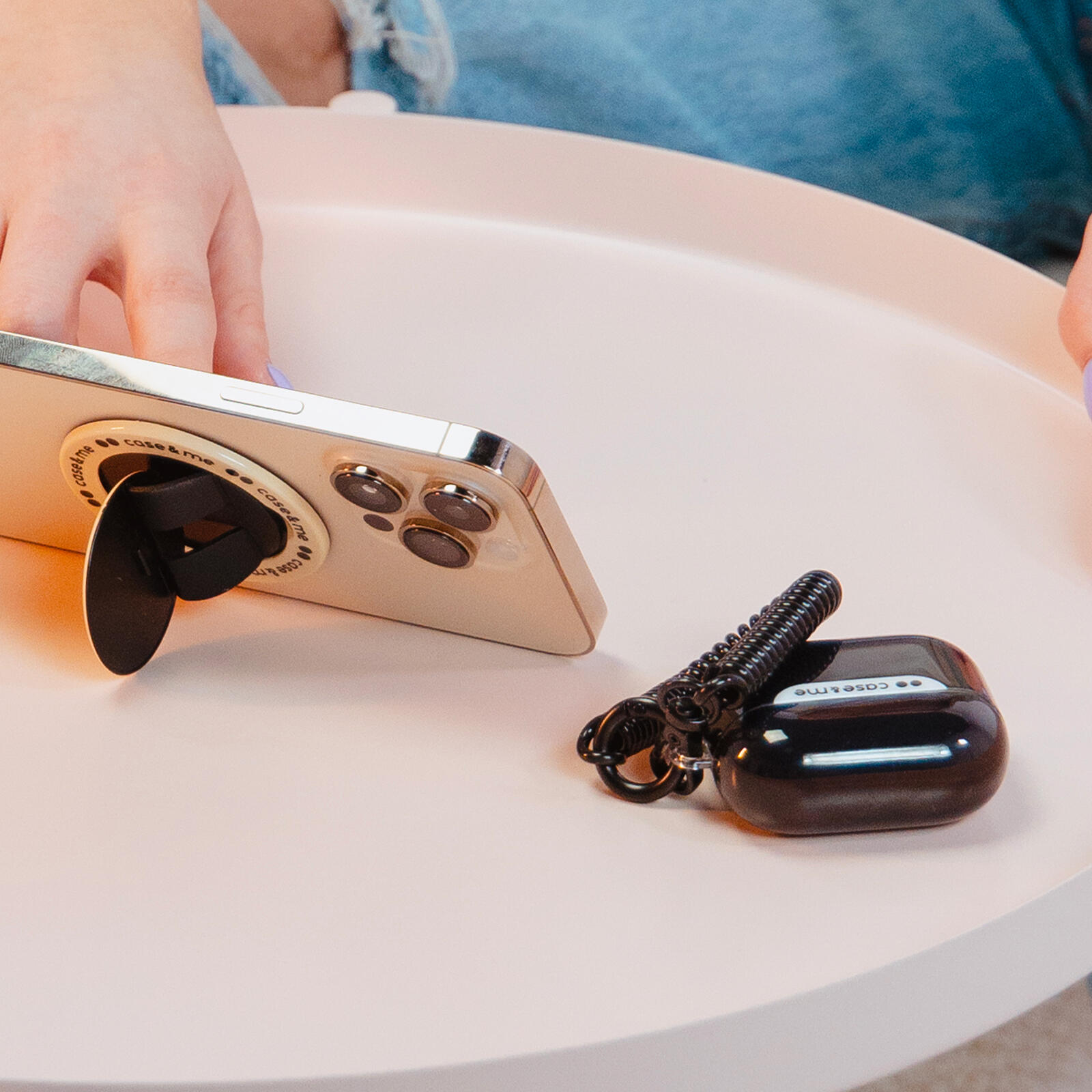 Custodia per AirPods 3 con laccetto a molla 3/6
