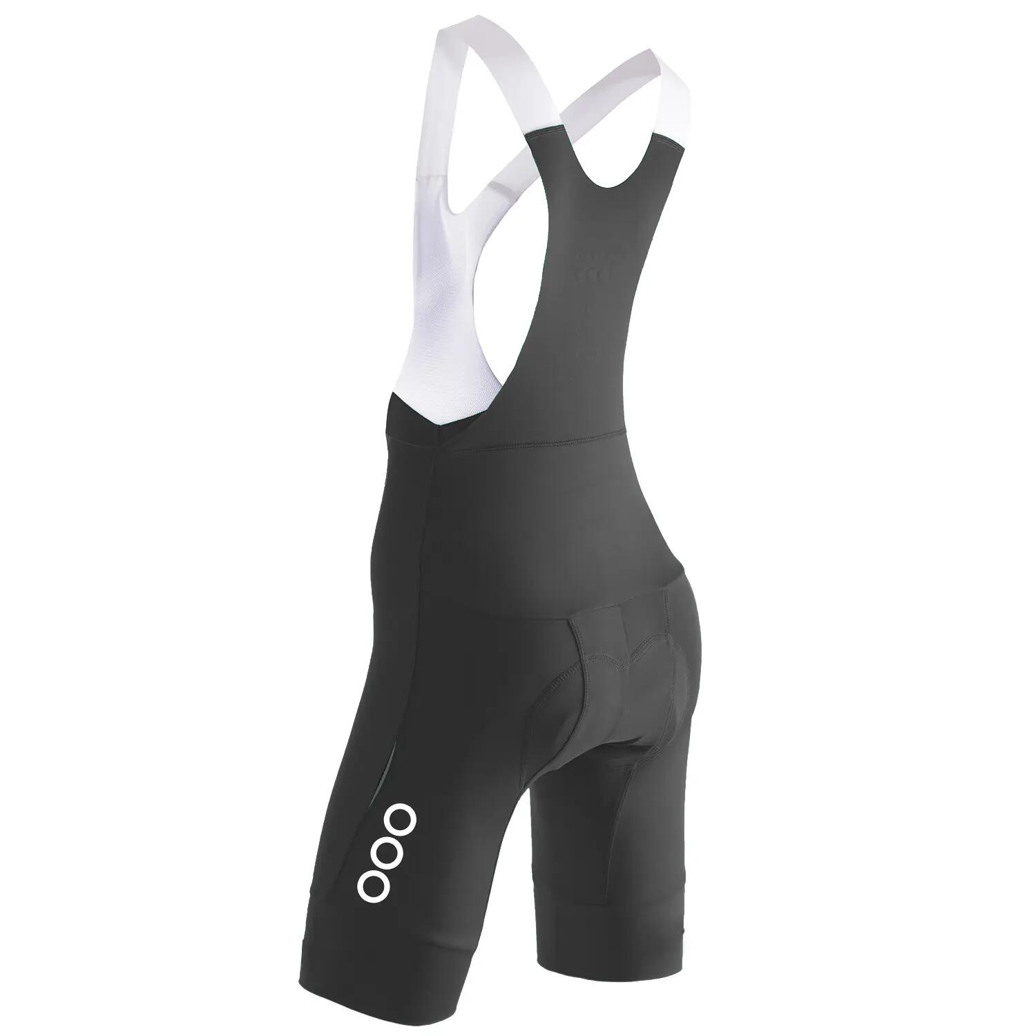 Cuissard cyclisme à bretelles femme Megève 2 - Gris 2/2