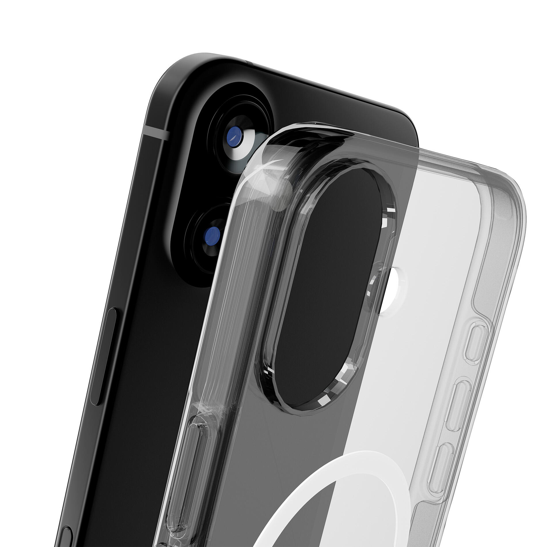 Cover Impact Clear D3O® Bio per iPhone 17 3/7