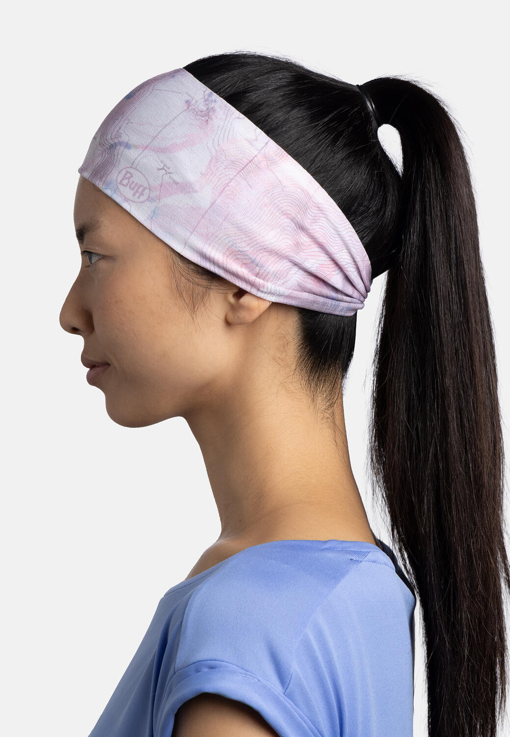 Opaska na głowę damska Buff Coolnet UV Ellipse Headband - orisa pink azalea 6/6