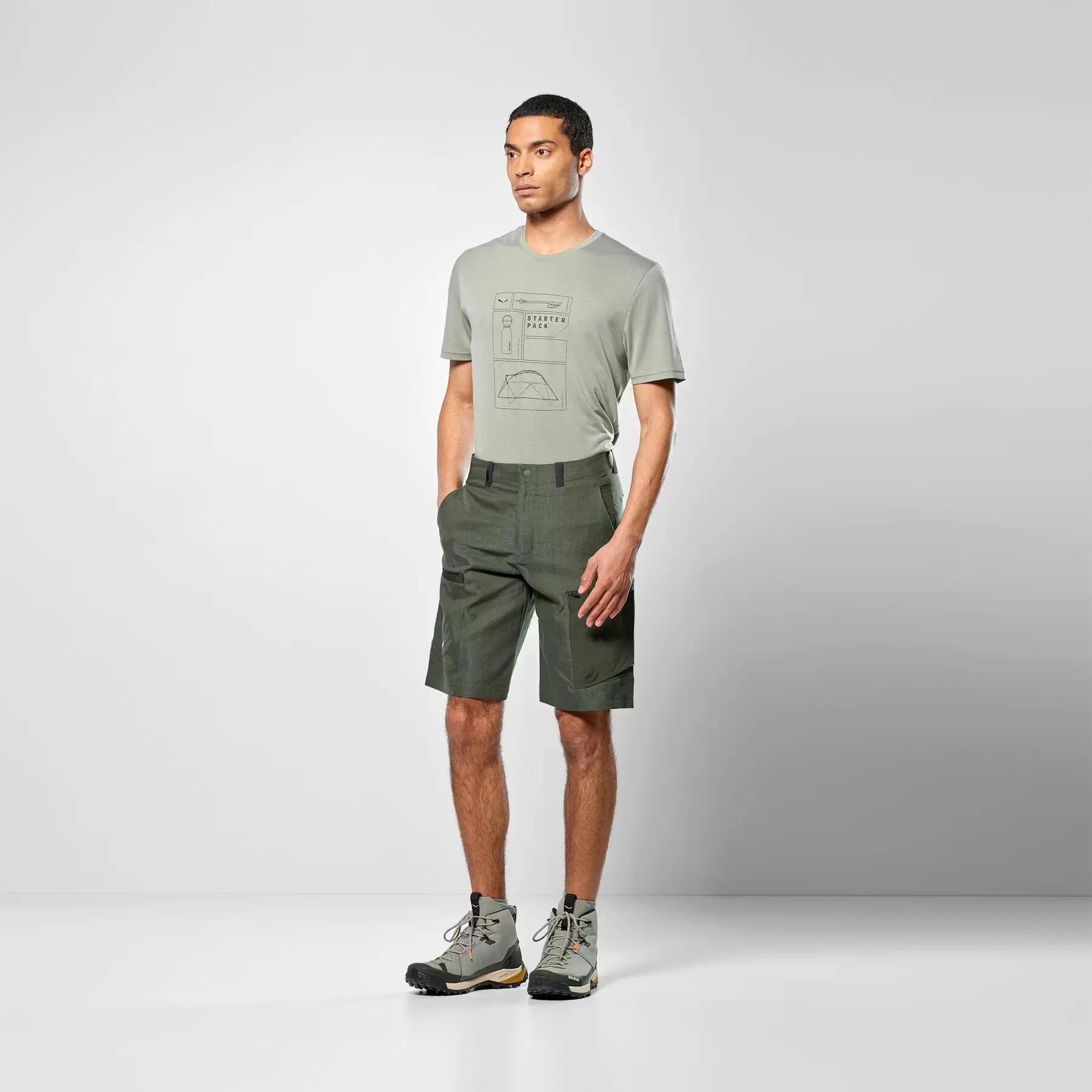 Pantalón corto cargo Salewa Puez Hemp 3/5