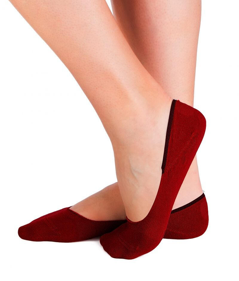 Sosete tip talpici Bordo 2 buc