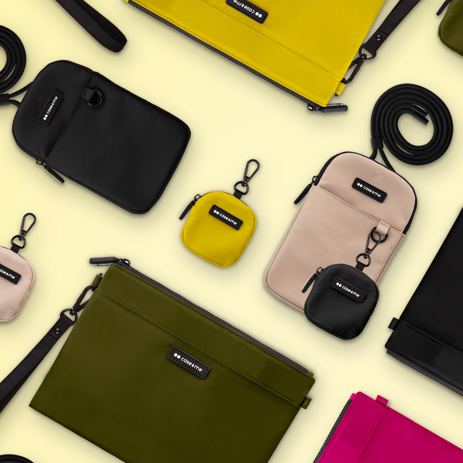 Borsetta per auricolari con zip e gancetto a clip 5/7