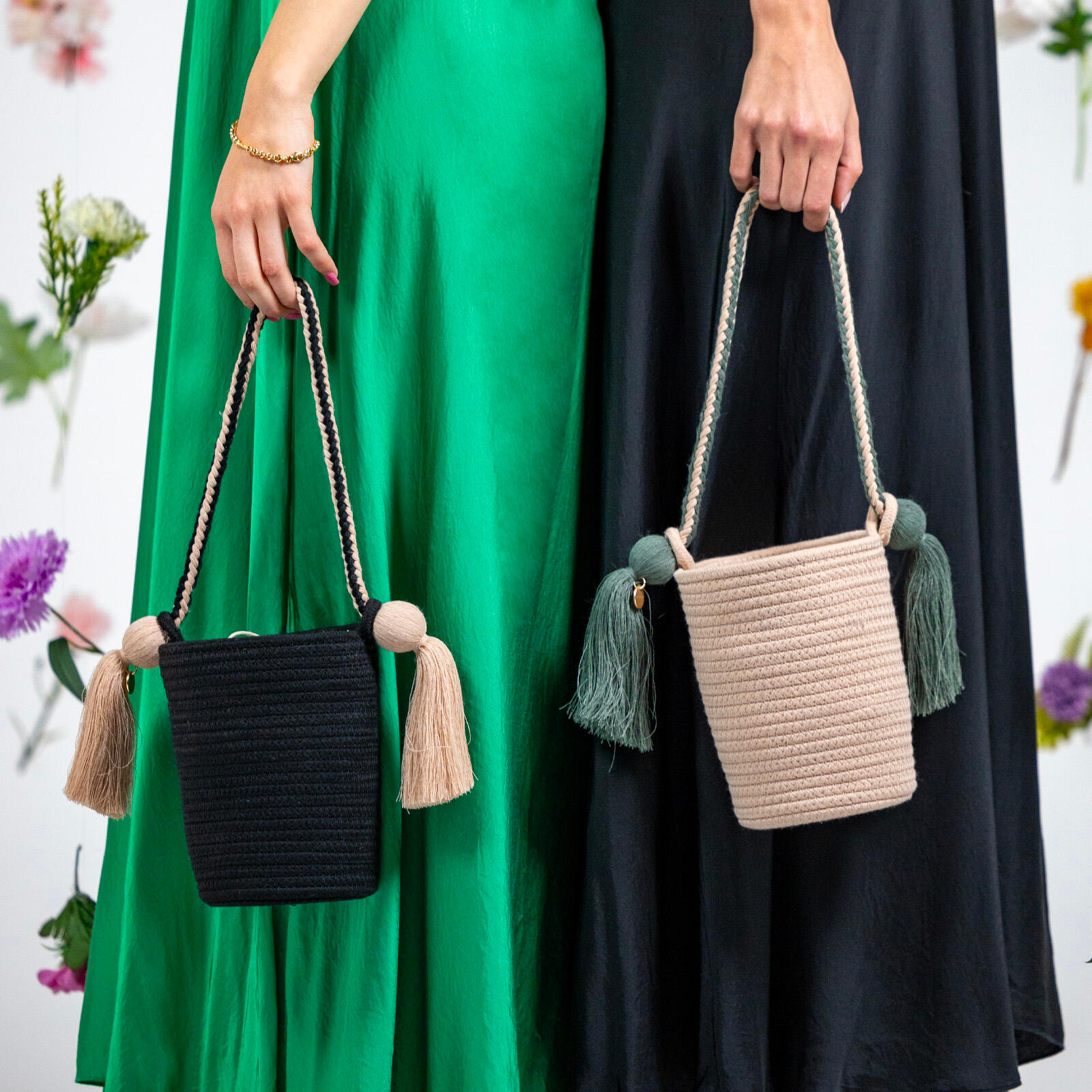 Coco Bag - borsetta in corda con design a secchiello 5/6