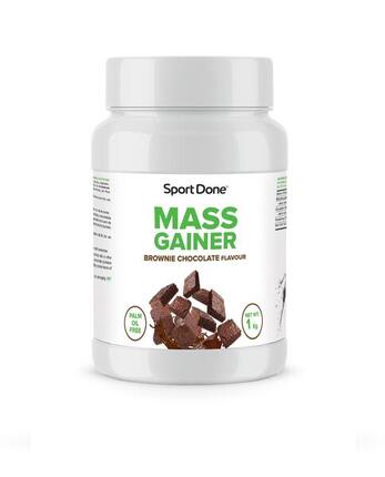 Mass Gainer Volumateur saveur Brownie au Chocolat Pot 1Kg SportDone