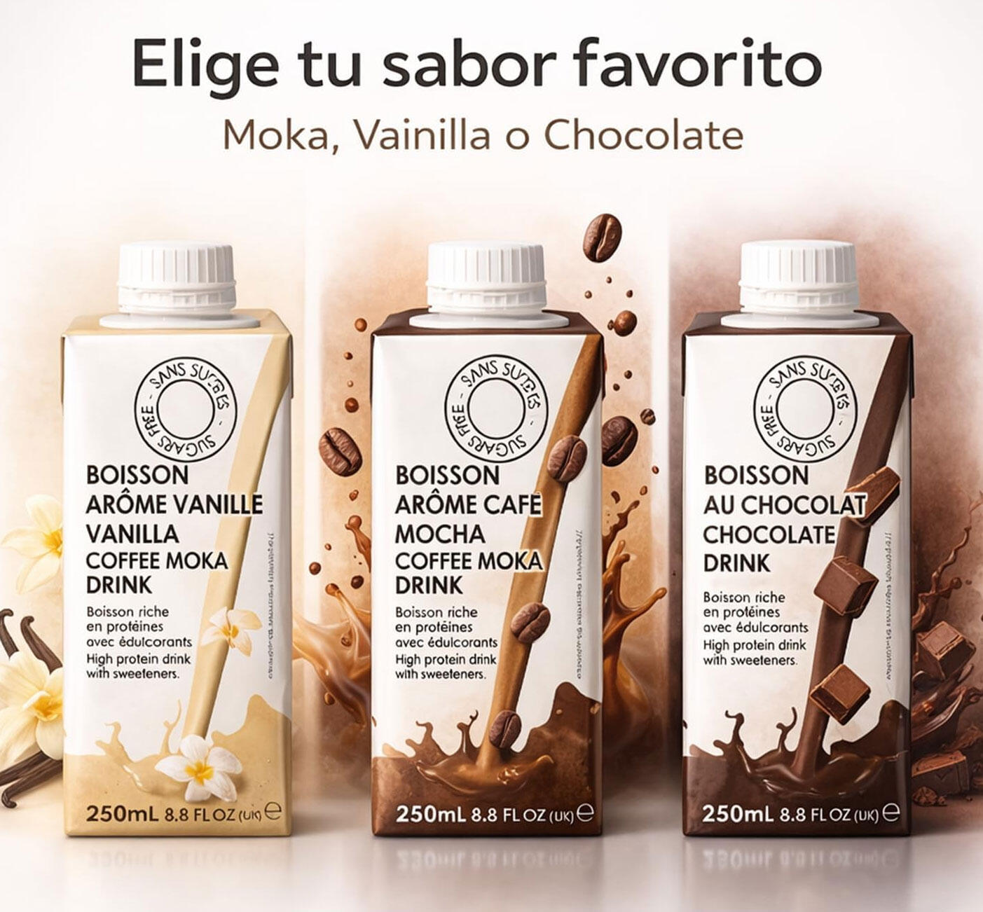 Protein Brick 250 ml de MOKA Pack de 6 unités 5/5