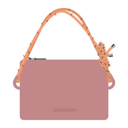 Jelly Bag – handtas met tweekleurige koordgrepen
