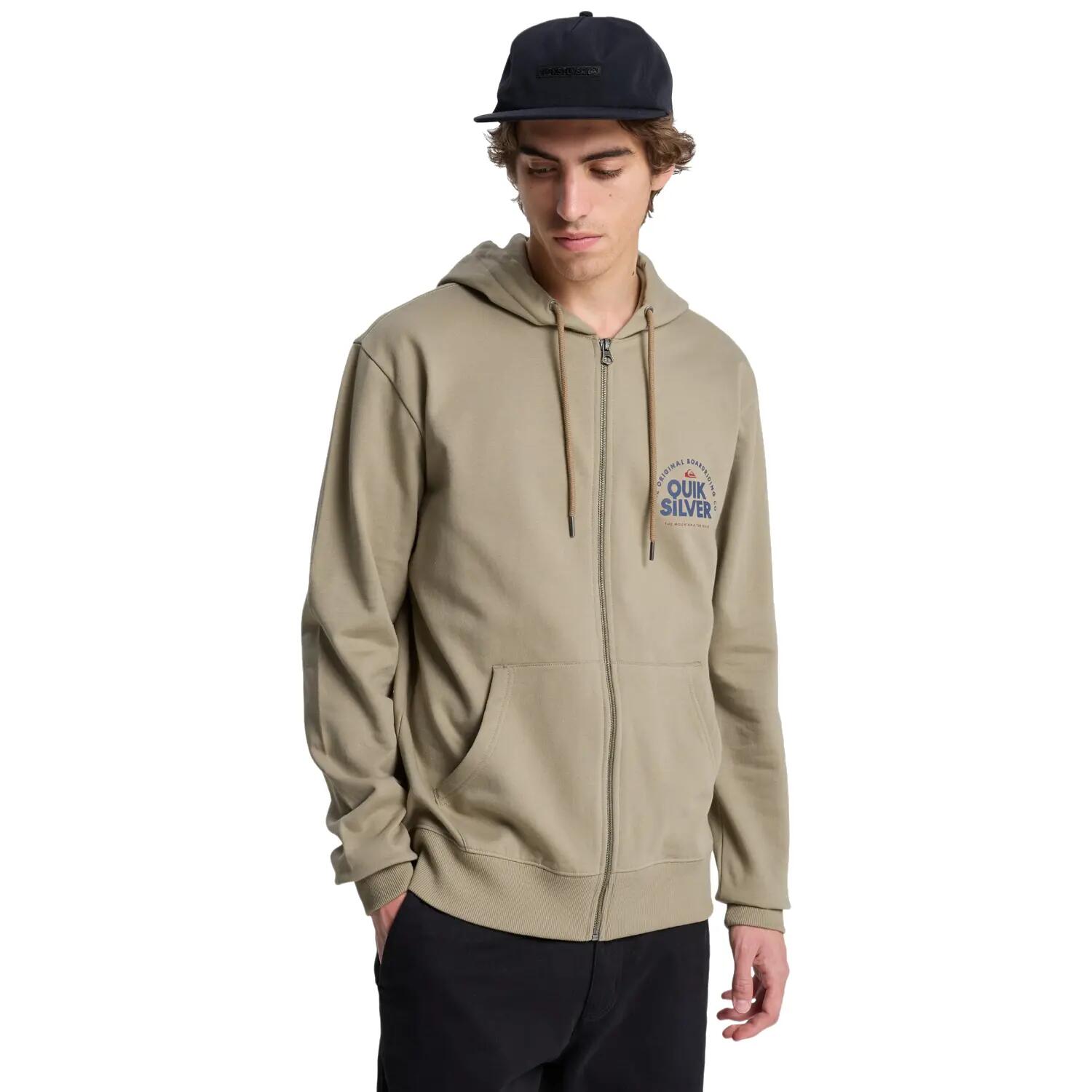 Bluza dresowa sportowa męska Zip Hoodie 3/4