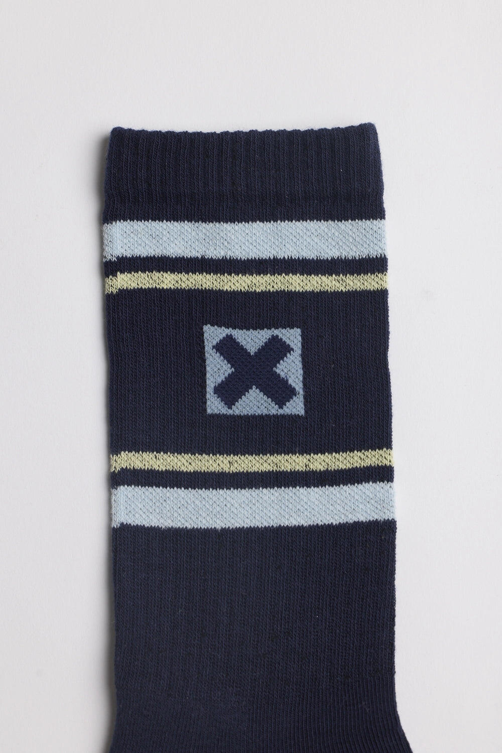 Calcetines Blue Banana Stripes Azul Marino de Algodón Orgánico 2/2