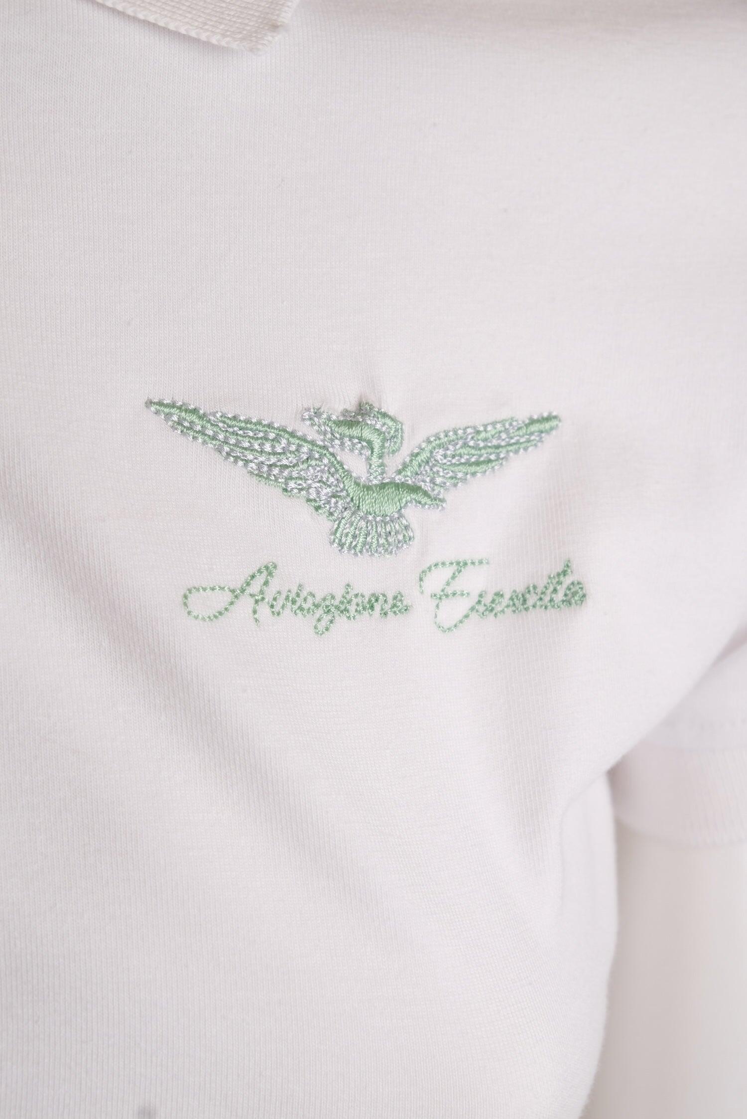 Polo Aviazione Esercito bianca a maniche corte in cotone donna 3/3