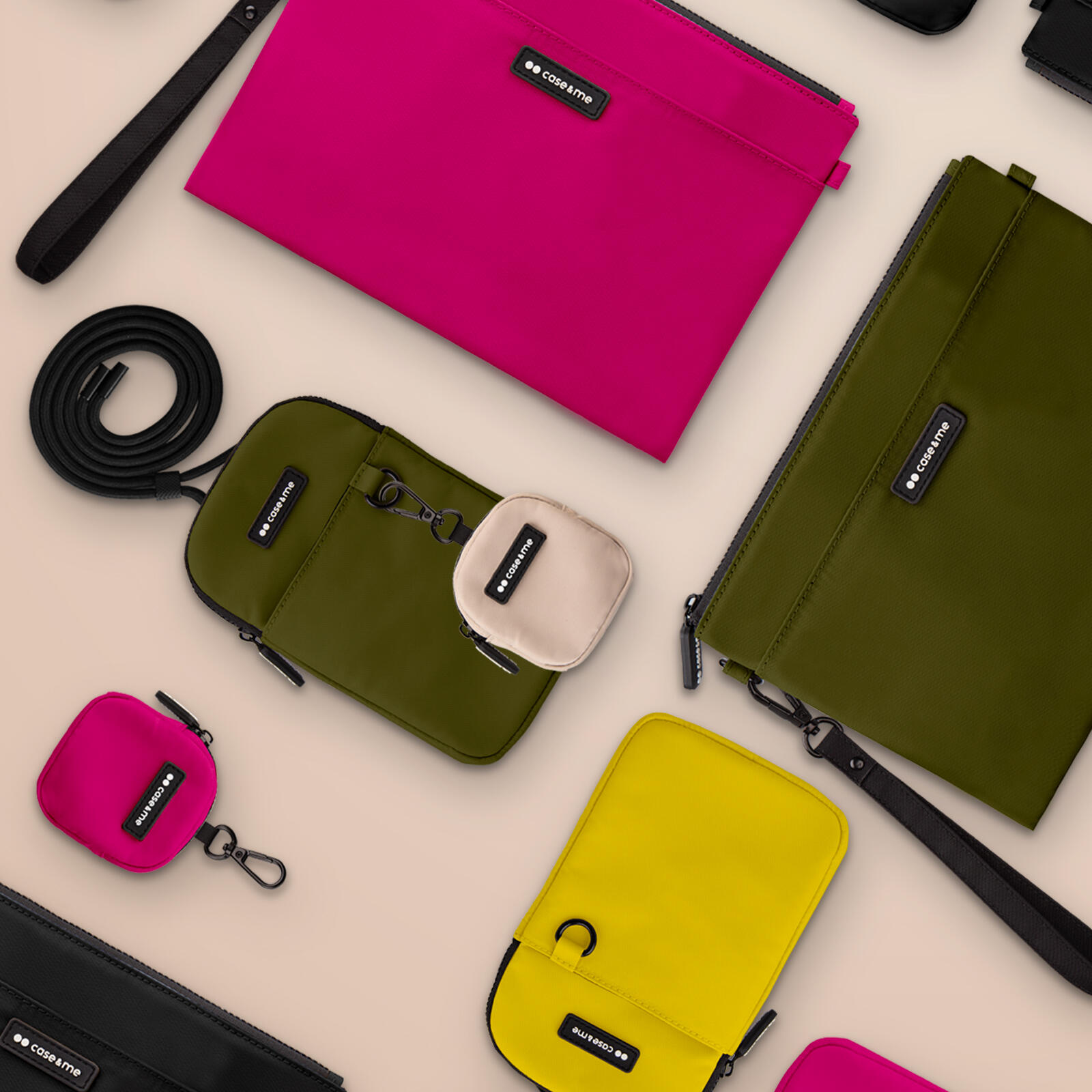 Borsetta per auricolari con zip e gancetto a clip 5/7
