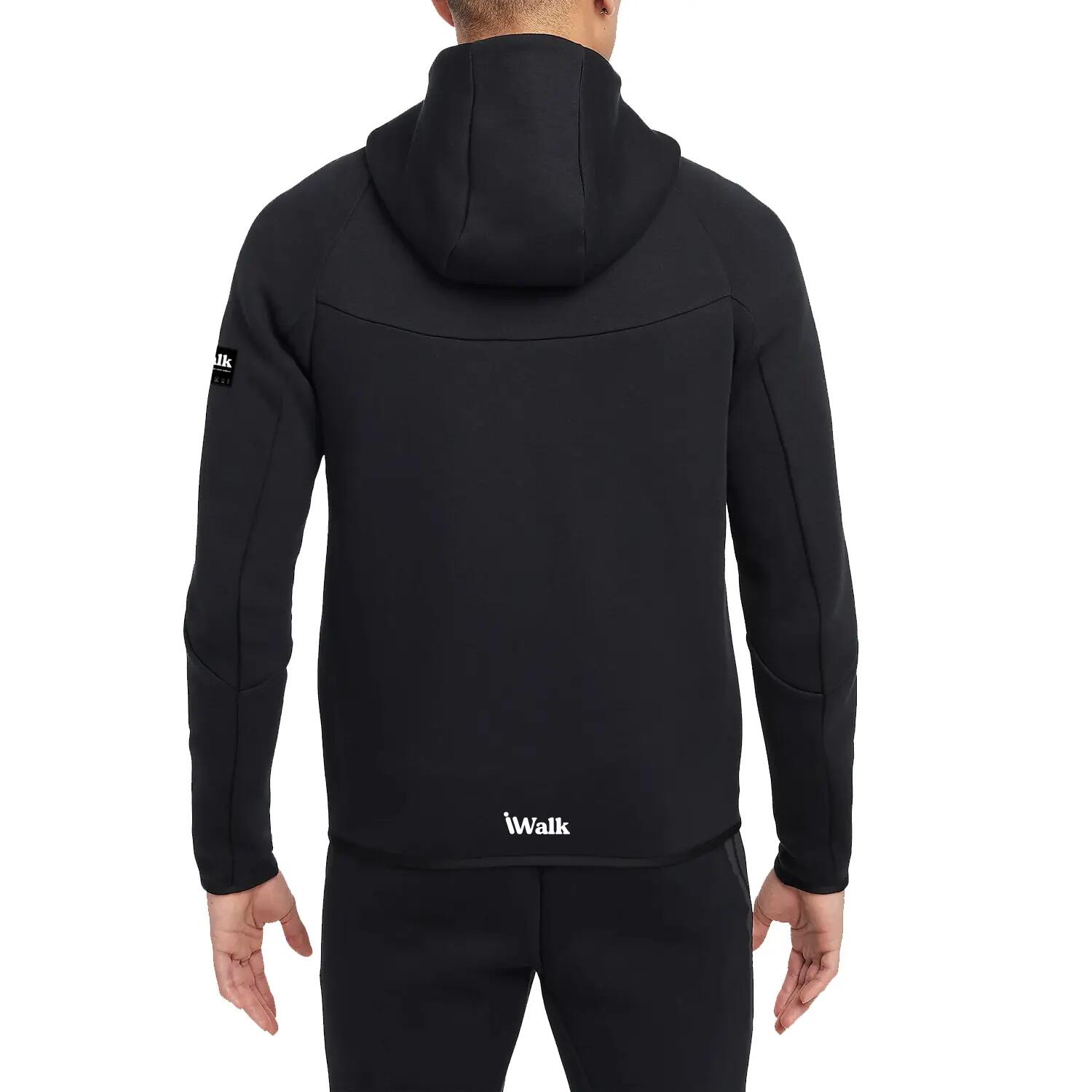 Sudadera iwalk EcoRun Zip couleur noir 2/4