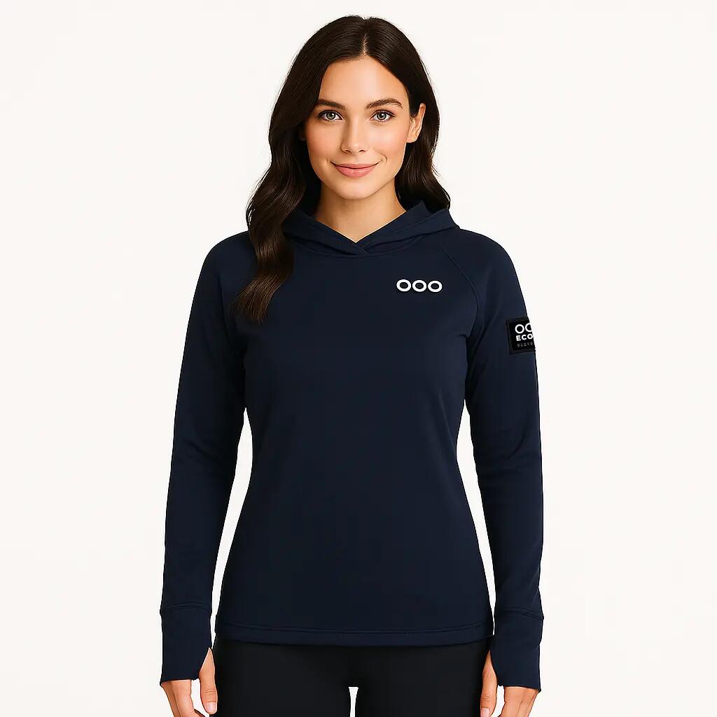 Sudadera avec capucha ECOON modèle Course du Sanglier couleur bleu Marino 3/7