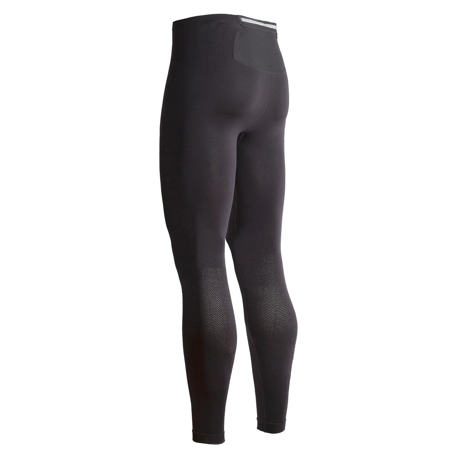 PANTALON LONG DE COMPRESSION RUNNING POUR HOMME BlueBall EN NOIR. 2/7
