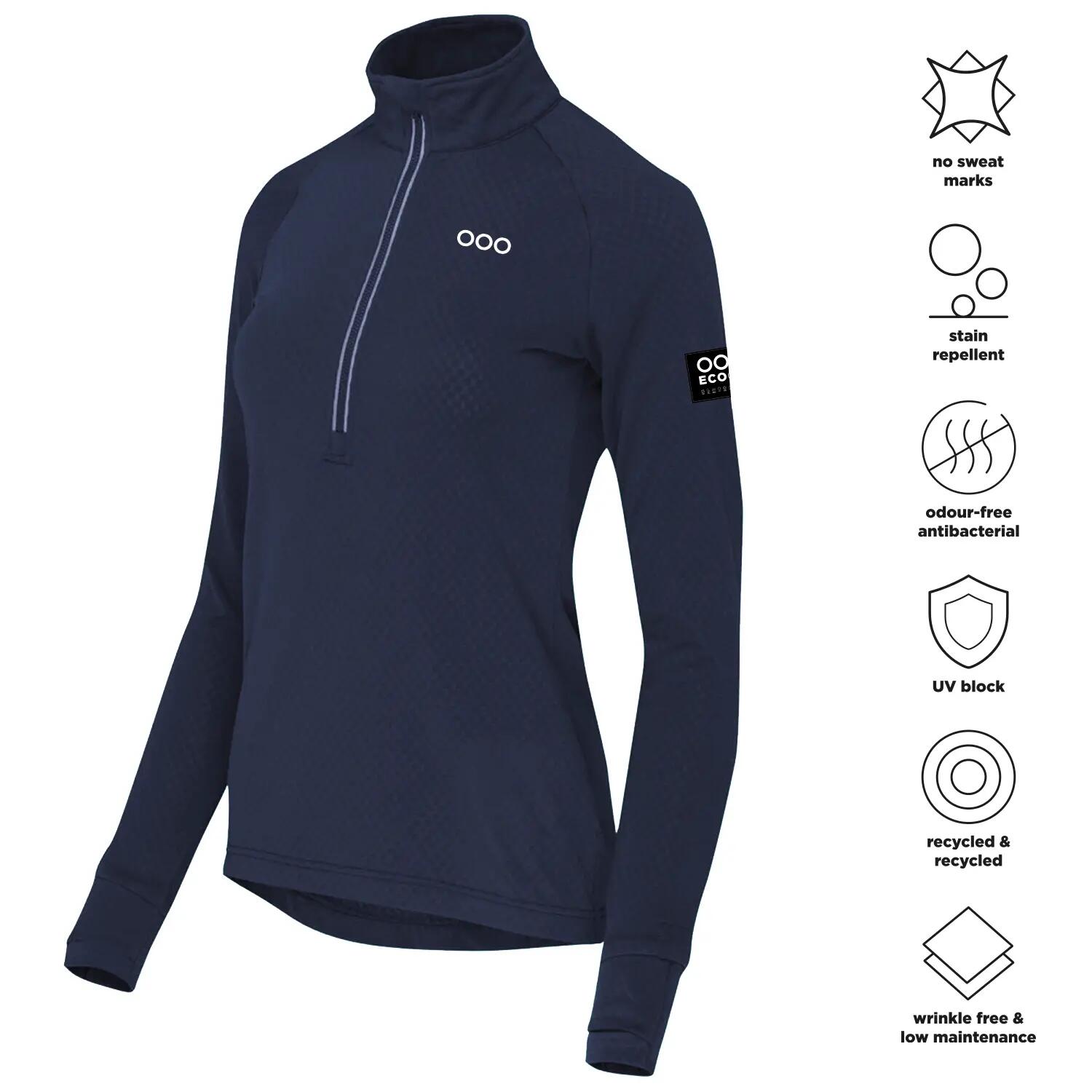 T-Shirt técnico ECOON modèle La Pastourelle couleur bleu Marino 3/7