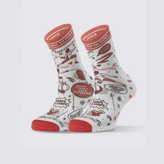 Azza Fencing AirFlow Socken – feuchtigkeitsregulierend, verstärkte Ferse