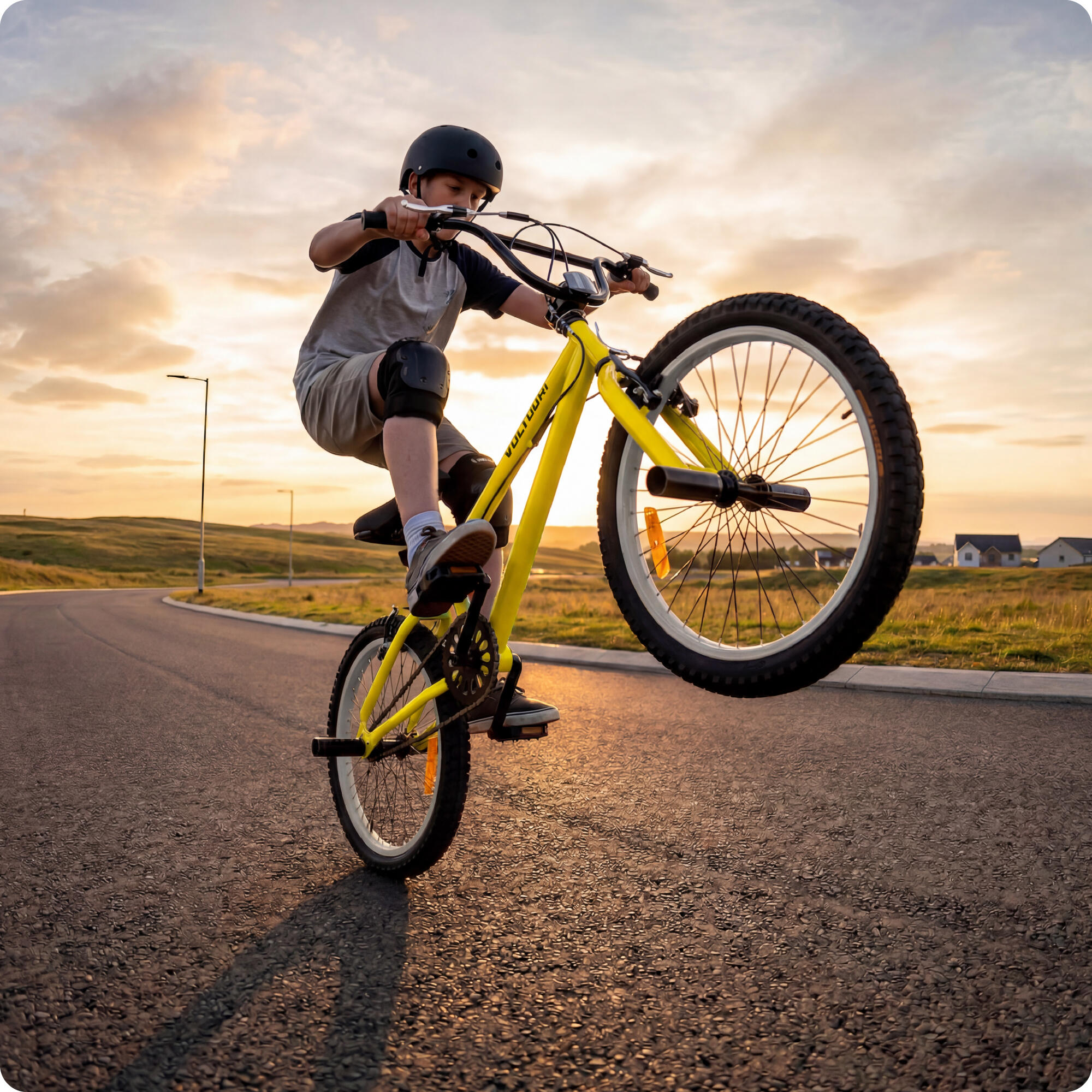 BMX kolo VOLTOURI BK15 20 palců ocelový rám V-Brake freestyle pro děti 7–13 let 6/7
