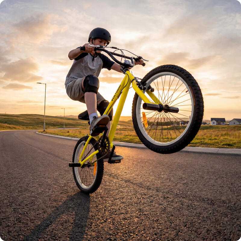 BMX 20", performanță, VOLTOURI, rotor 360°, cuie, cadru oțel
