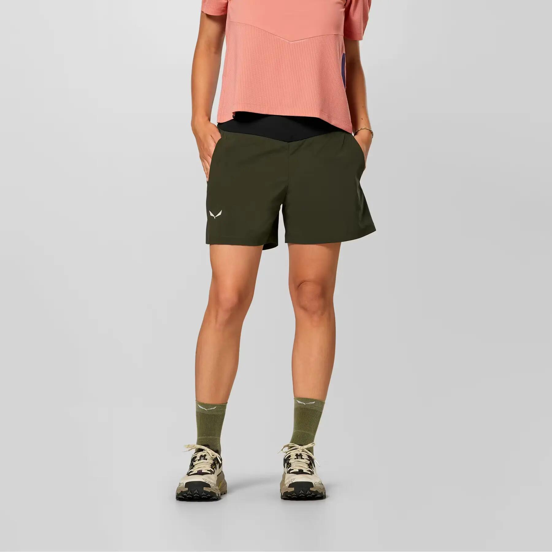 Pantalón corto de senderismo mujer Salewa Pedroc Light 2/5