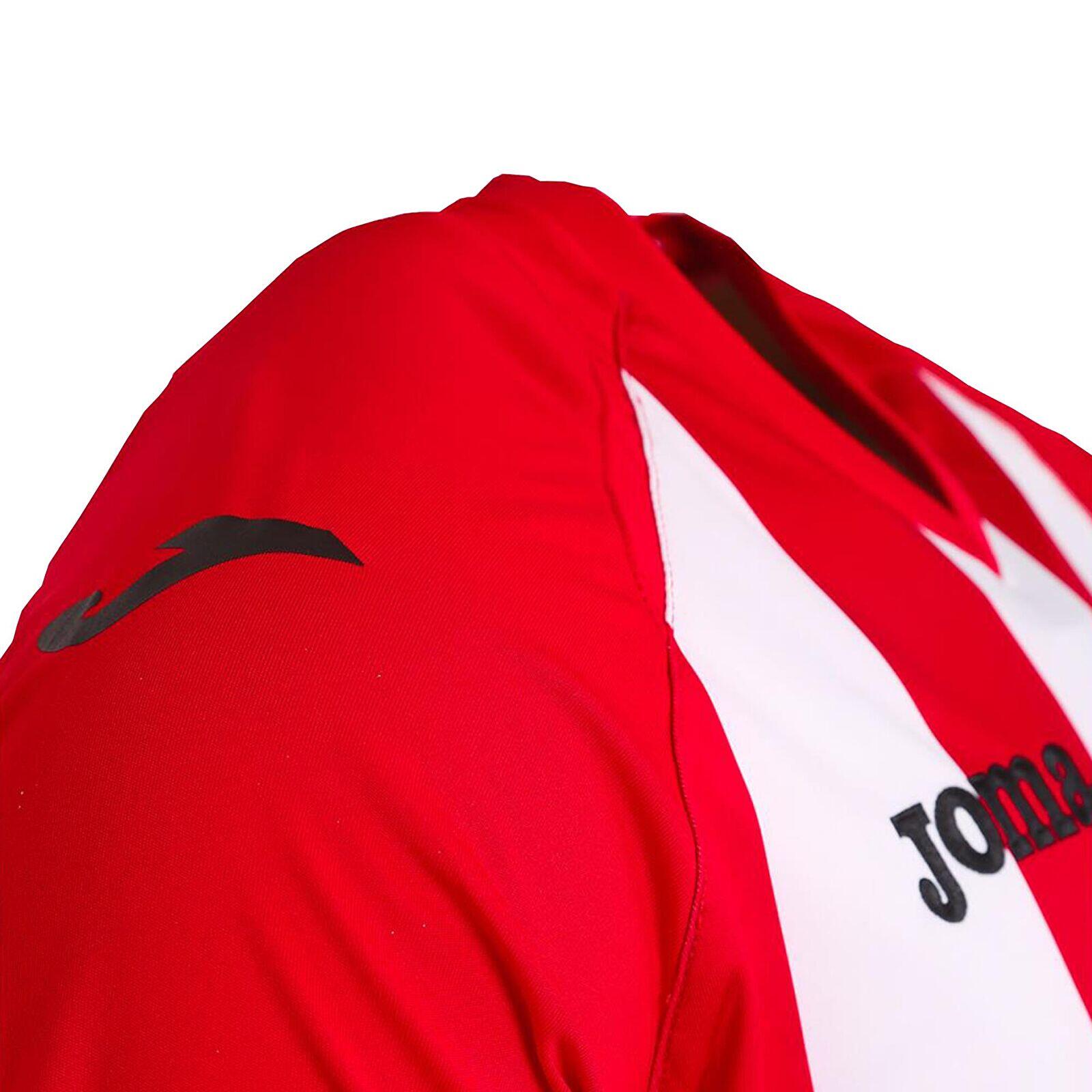 CAMISETA JOMA MODELO PISA 12 ROJO BLANCO 3/3