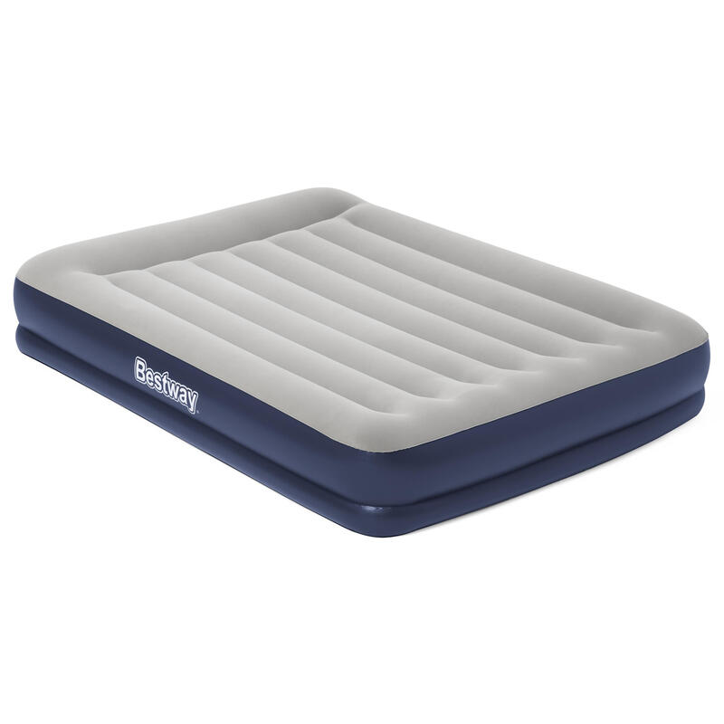 Cama insuflável de 2 lugares Bestway 203x152x36cm azul cinzento