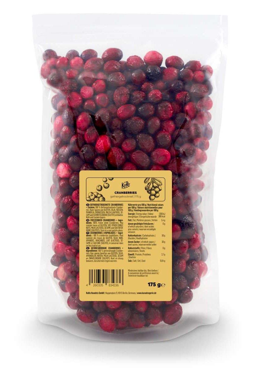 Cranberries lyophilisées 175 g 1/7