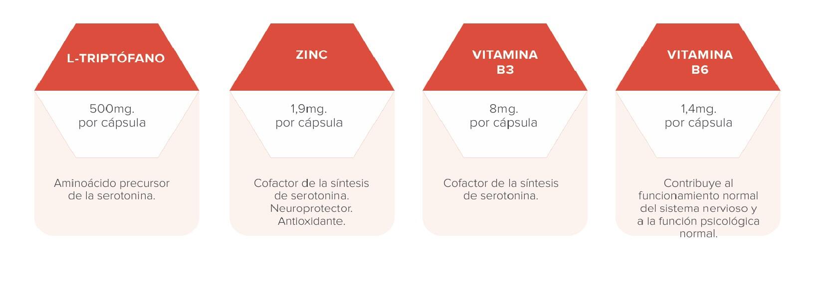 Tryptophane + Zinc, Vitamines B3 et B6 60 Gélules SportDone 3/3