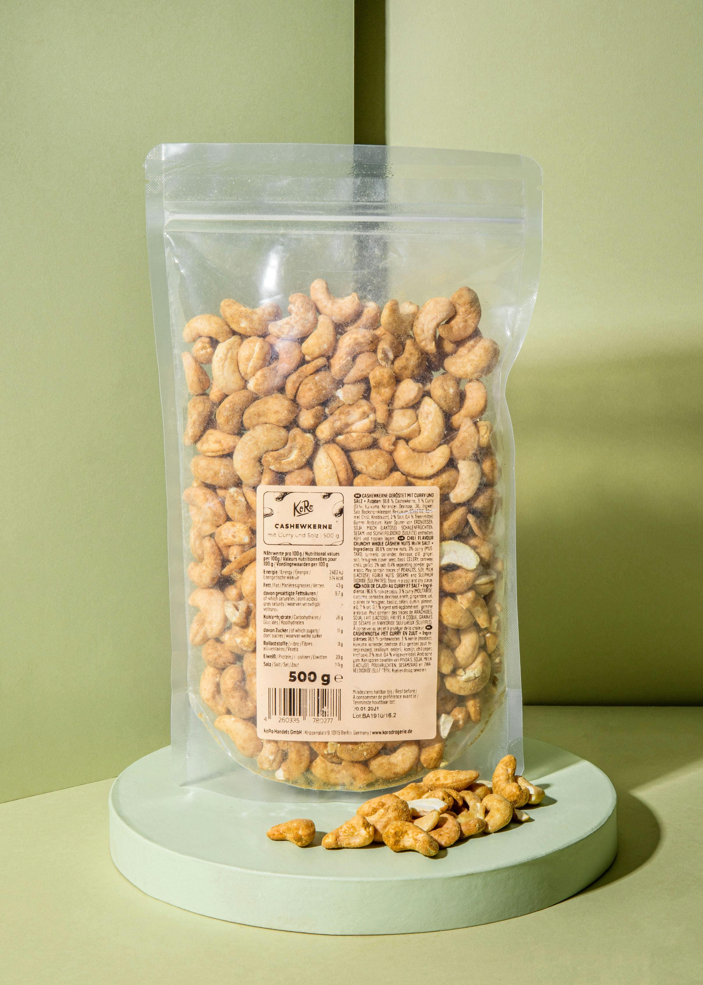 Anacardi speziati al curry senza esaltatori di sapidità | 500 g 2/6