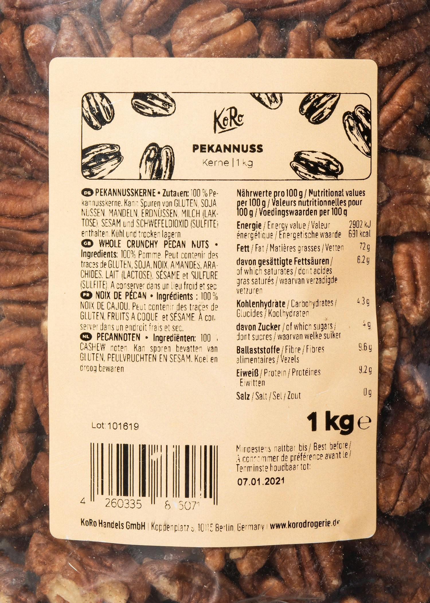 Noci pecan sgusciate | 1 kg 4/6