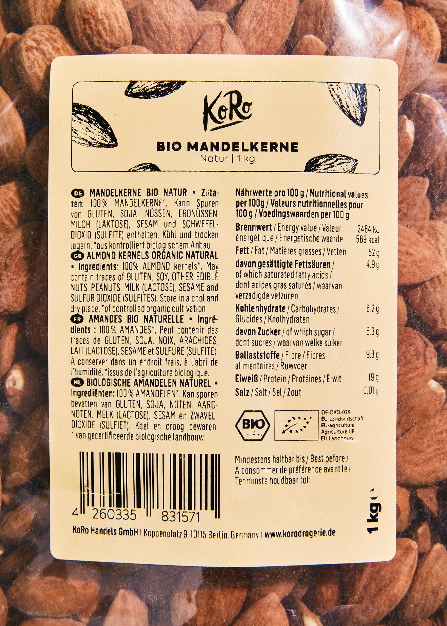 Amandes bio 1 kg 4/7