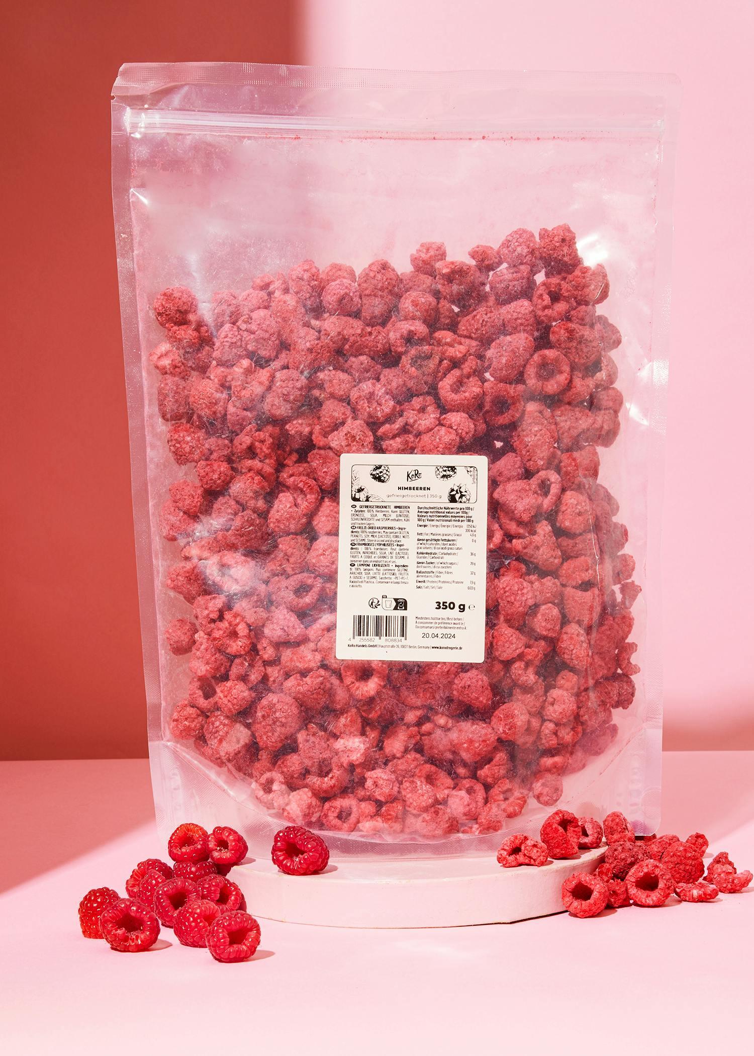 Framboises lyophilisées 350 g 2/7
