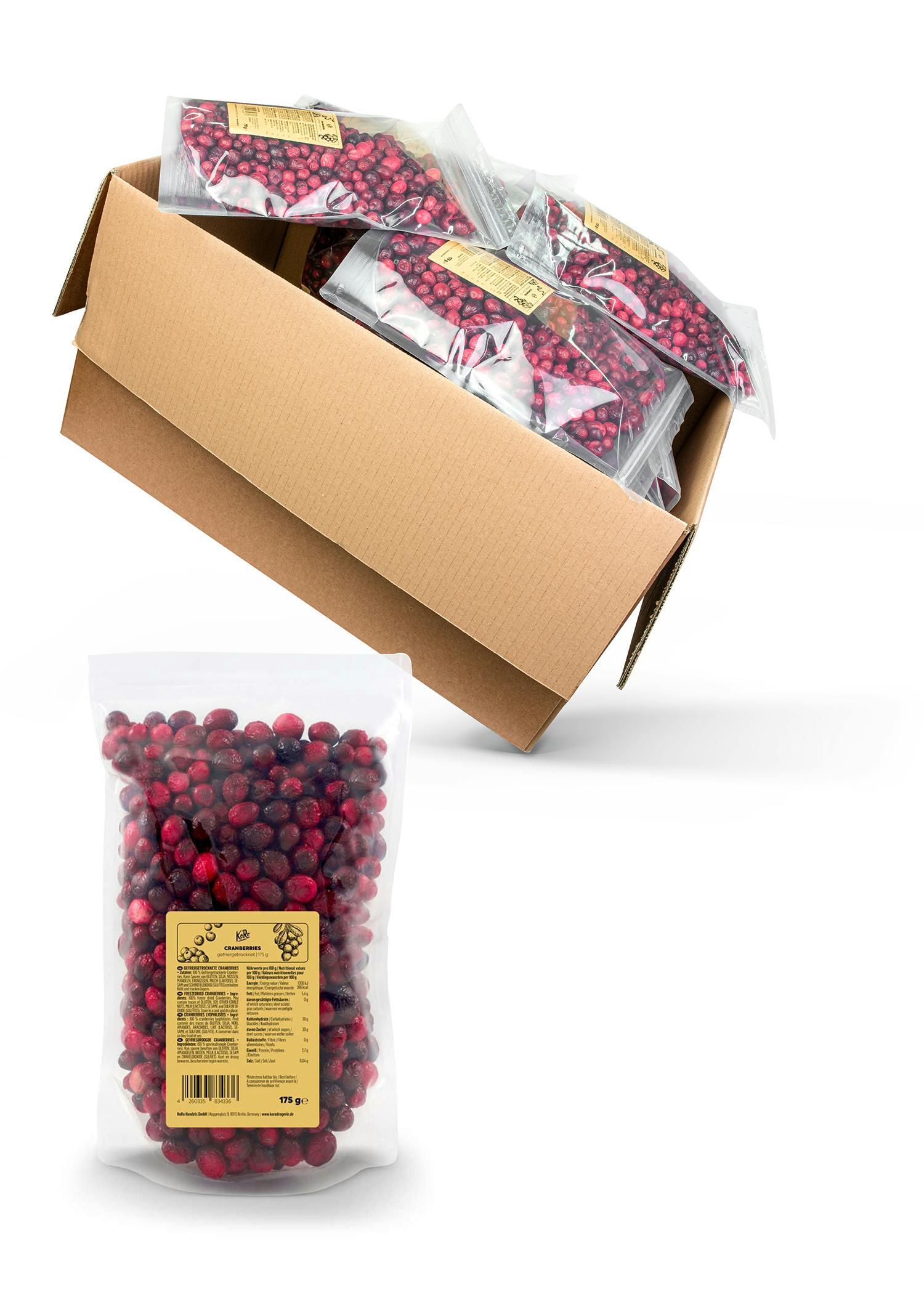 Cranberries lyophilisées 10 x 175 g 1/7