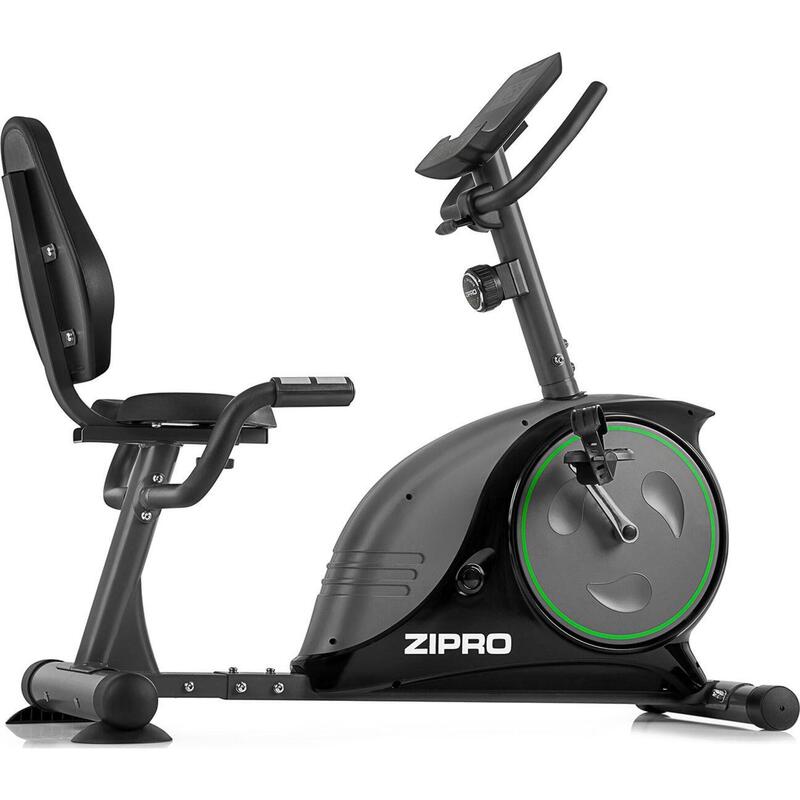 Bicicleta estática reclinada magnética Zipro Easy 8 niveles de resistencia