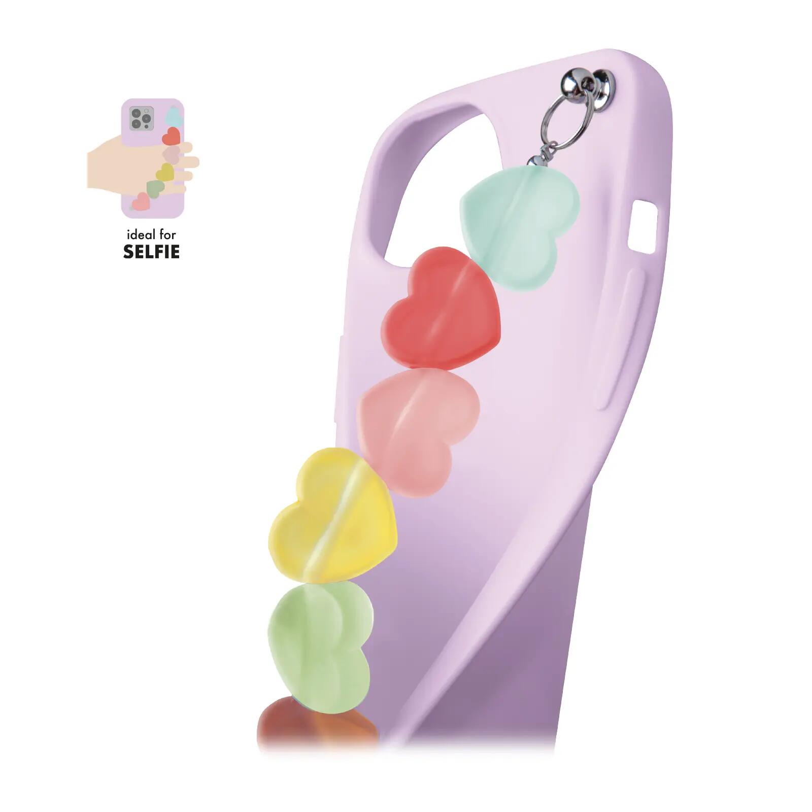 Coque pour iPhone 11 avec chaîne en cœur 2/2
