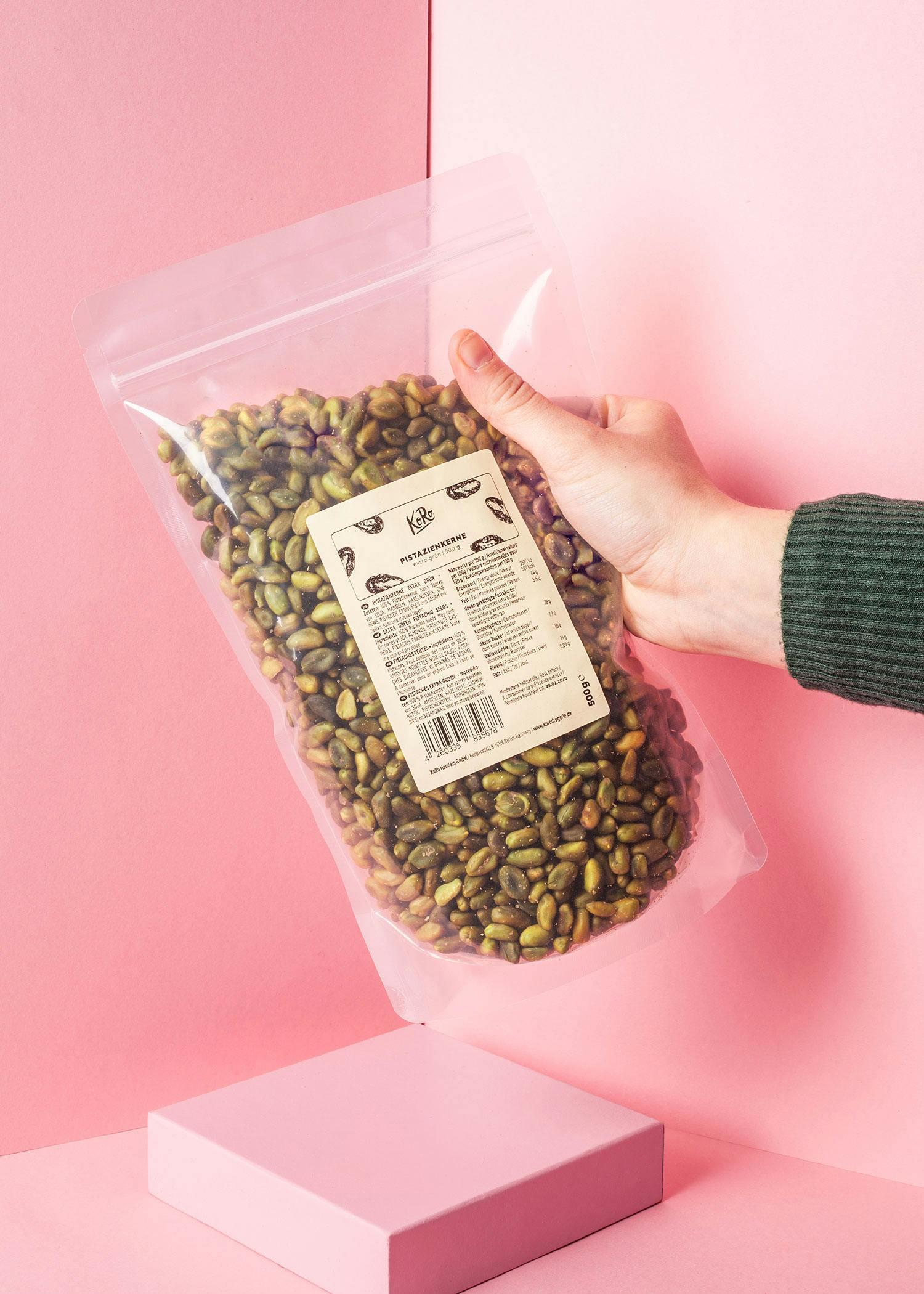 Pistaches vertes décortiquées 500 g 6/6