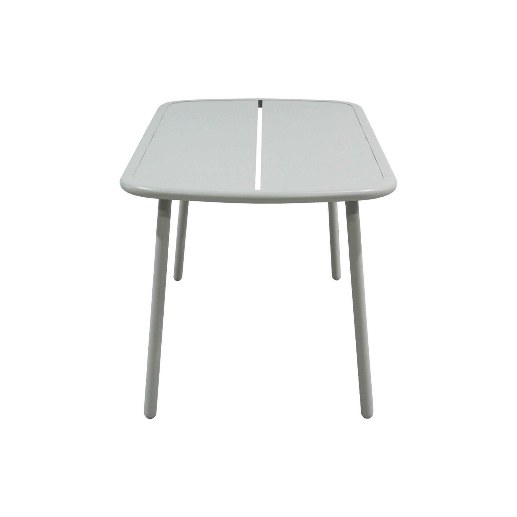 Table de jardin aluminium 4-6 places gris | sweeek 3/4