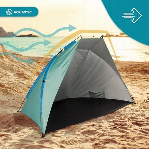 Beachshelter 270 x 120 x 120 cm Blauw 4/5