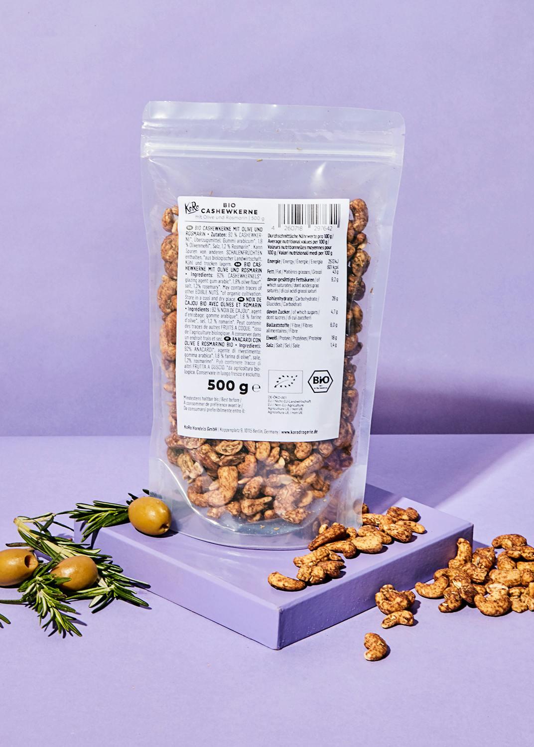 Anacardi con olive e rosmarino bio | 500 g 2/7