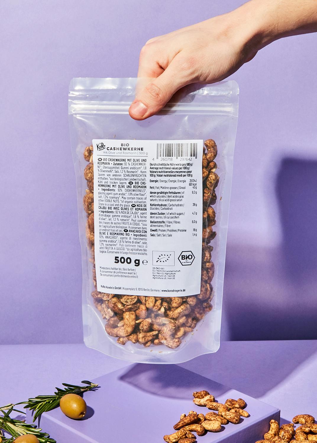Anacardi con olive e rosmarino bio | 500 g 7/7