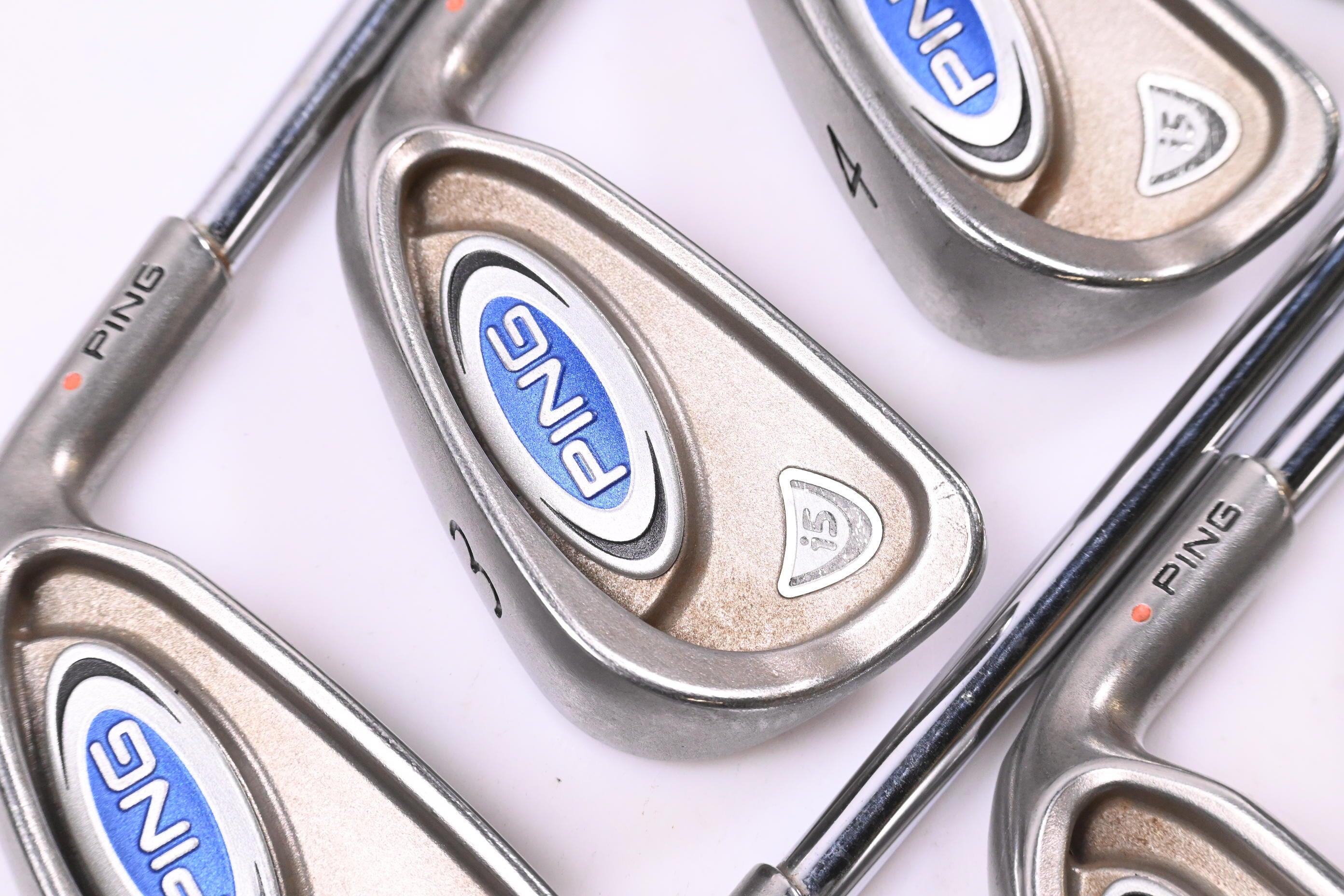 Ping i5 Irons / 2-9i / Orange Dot / Stiff Flex Ping Z-Z65 Shafts