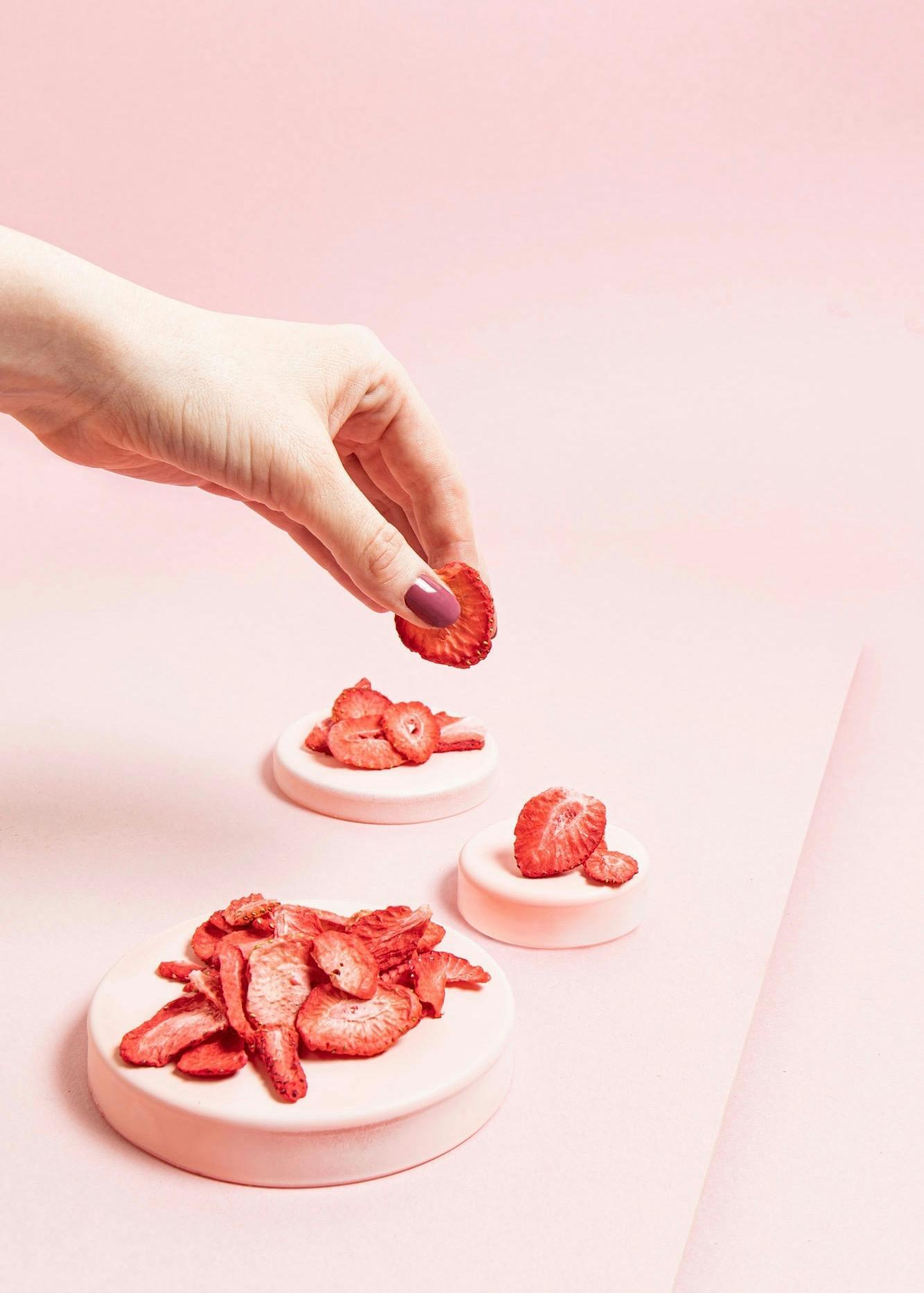 Fraises lyophilisées en tranches 350 g 7/7