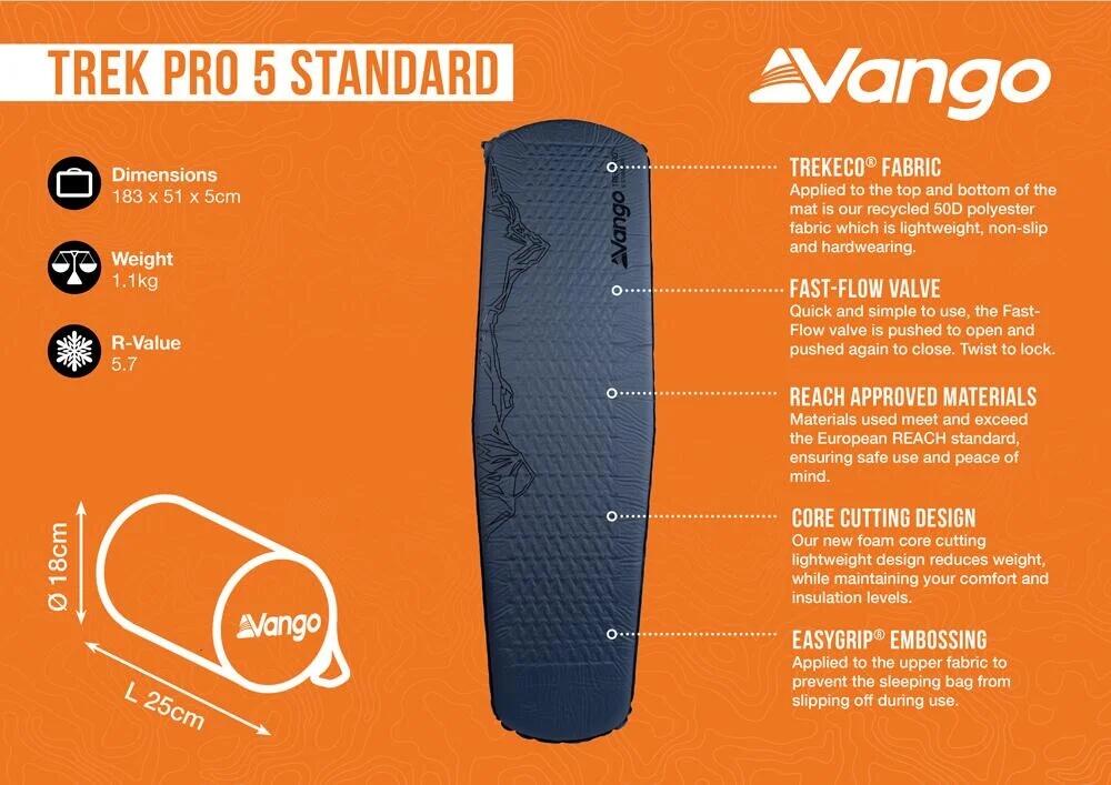 Mata kempingowa jednoosobowa Vango Trek Pro 5 5/5