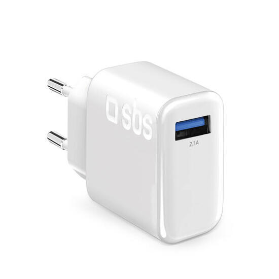Caricabatterie caricatore 10W - carica rapida porta USB 2.1A Intelligent Charge