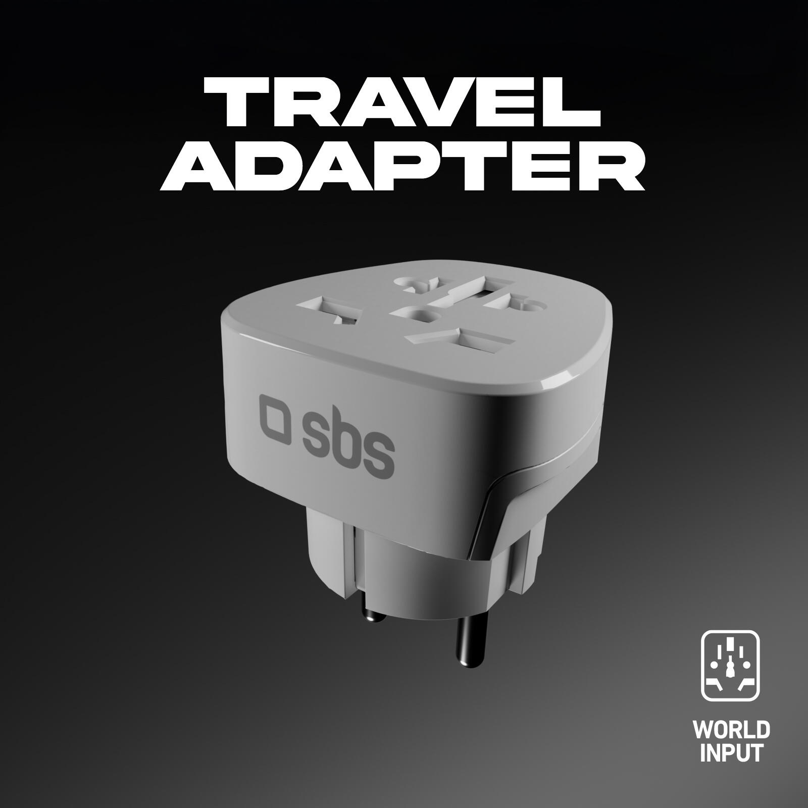 Adaptateur de voyage universel Schuko 3/7