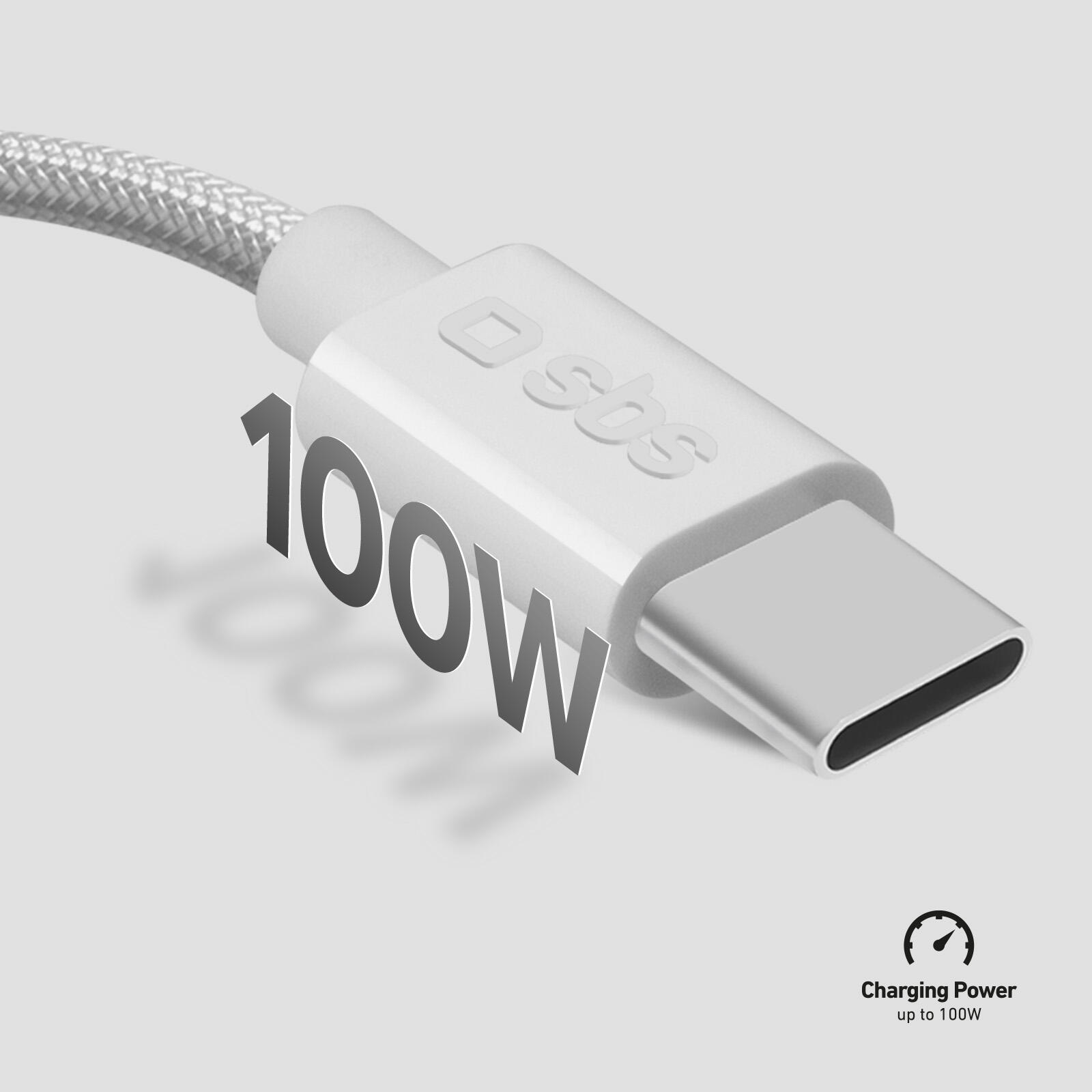 Câble USB‑C 3.2 Power Delivery 100W 6/7